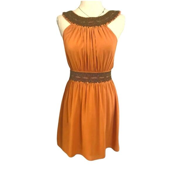 Alice & Olivia Silk Beaded Ruched Mini Dress – Size M (Tag Removed) - Picture 1 of 16